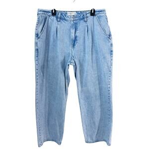 Abercrombie & Fitch Light Blue The Loose High Rise Jeans Women's Size 33/16R EUC